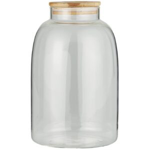 Klaaspurk bambusest kaanega 3100ml