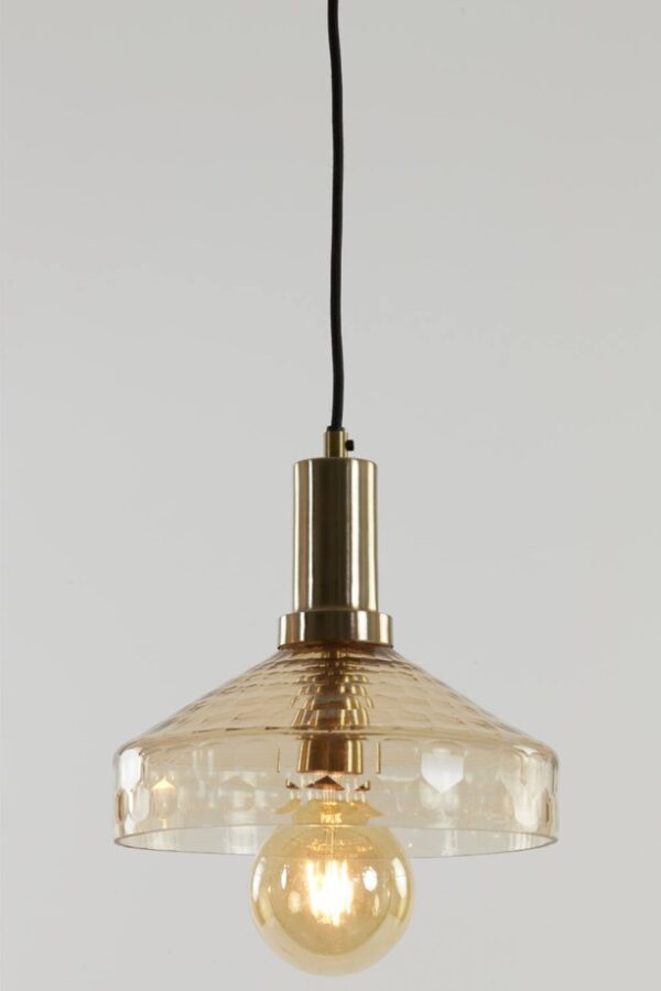 Laelamp Delilo d25x24cm oranz klaas