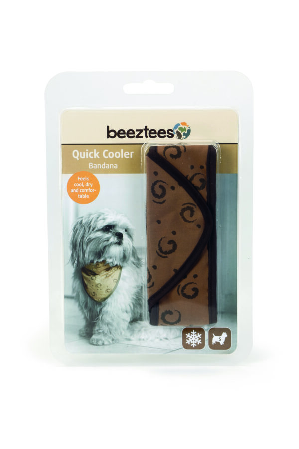 Beeztees kaelarihm koerale põllega 28-38 pruun s