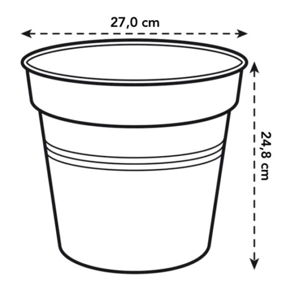 Istutuspott Green Basics 27x25cm tumehall