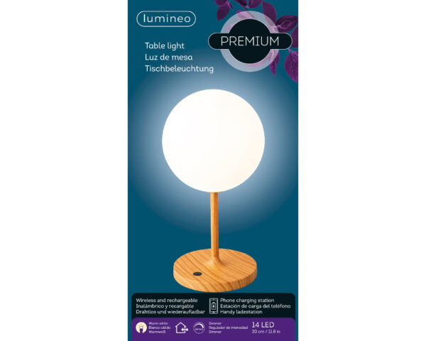 LED lauavalgusti roheline d16x h30cm s.valge IP44, laetav, pat.