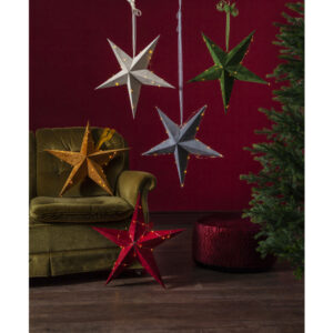 Dekoratiivtäht velvet 40LED 60cm punane