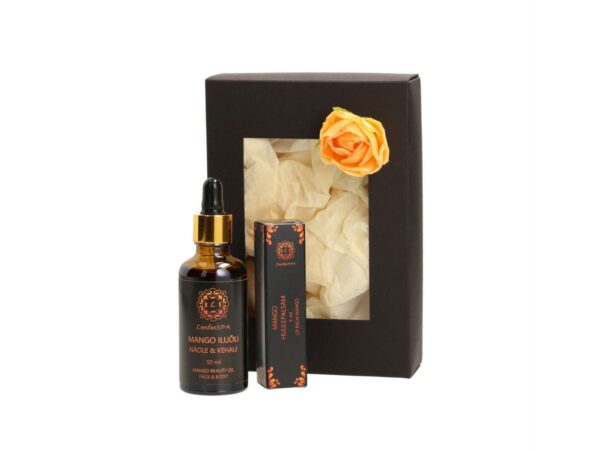 Kinkekomplekt Mango iluõli 50ml + Mango huulepalsam 5ml