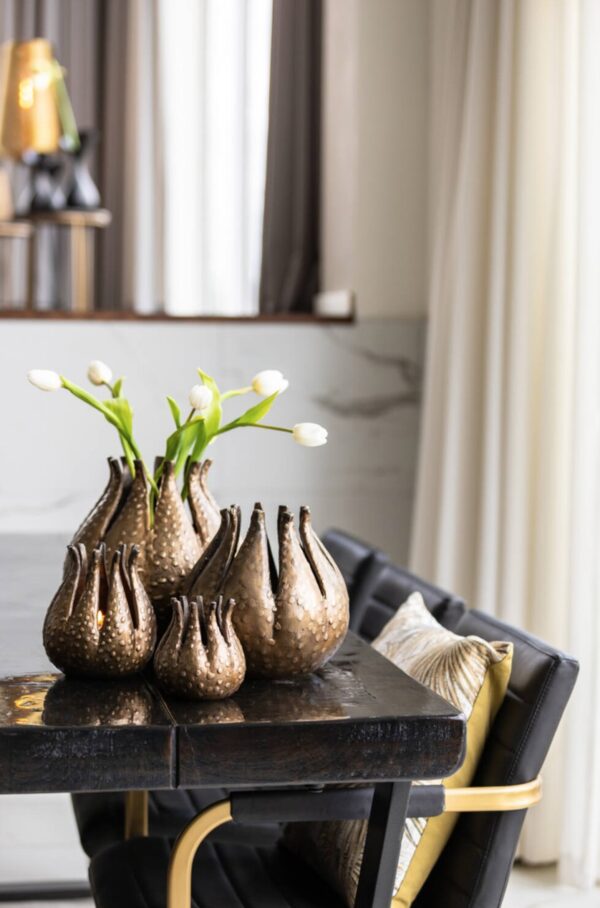 Vaas Mikis d25x27cm antiikpruun