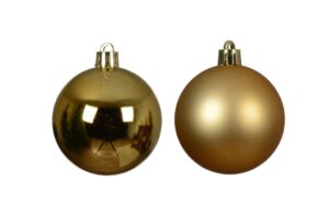 Jõulukuul h.kuldne matt/läikiv 6cm 30tk/pk