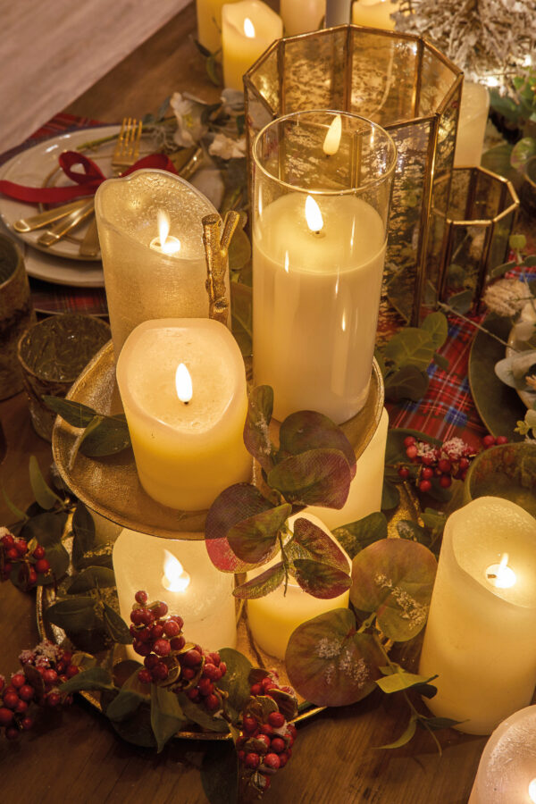 Küünal LED d10cm soe valge, pat. 3tk/pk