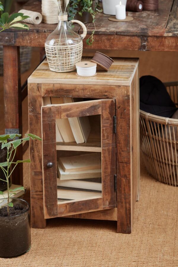 Abilaud Unique Shaker riiuliga 38x h62x 34cm pruun