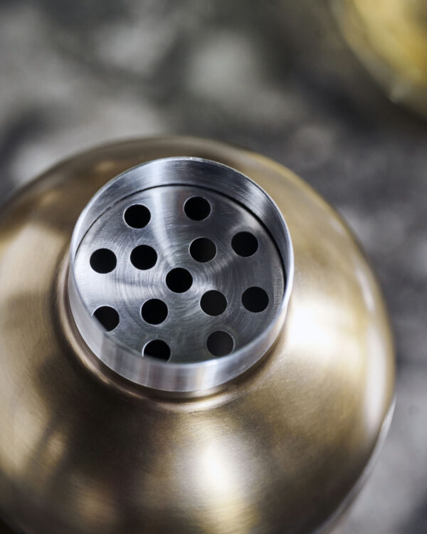 Shaker Baar d8,5x h23cm messing