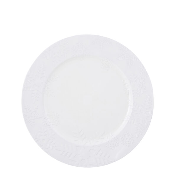 Deko taldrik 33 cm valge