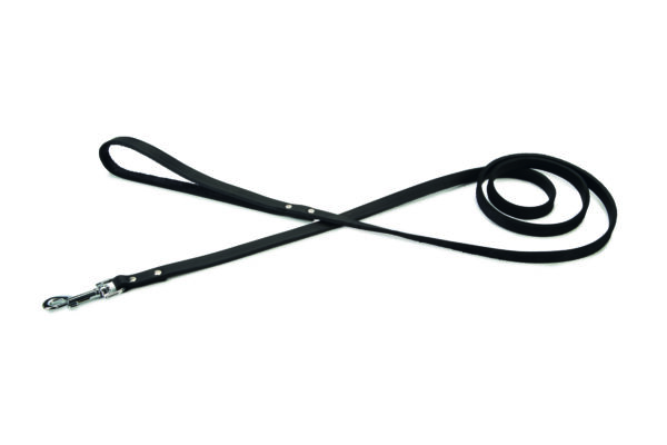 Beeztees jalutusrihm koerale 165cm x12mm must nahk