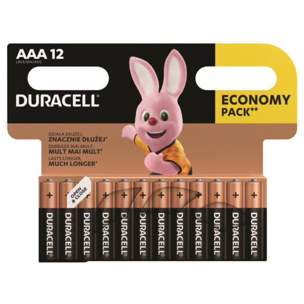 Patarei Duracell AAA/MN2400 K12tk. Eco