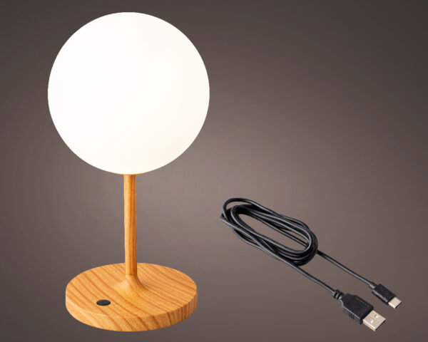 LED lauavalgusti roheline d16x h30cm s.valge IP44, laetav, pat.