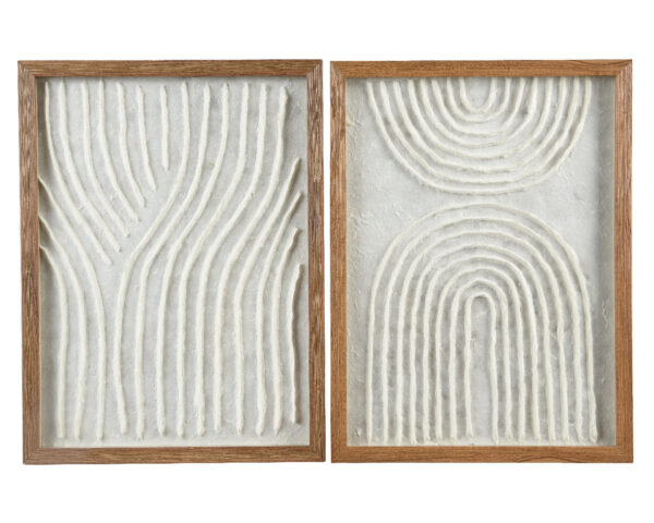 Seinapilt mustrid 30x40x2cm erinevad, valge