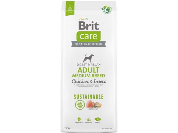 Brit Care koeratoit SS Adult Medium Breed Chicken&Insect 12kg