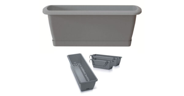 Rõdukast alusega Respana 59,3x19x14cm helehall