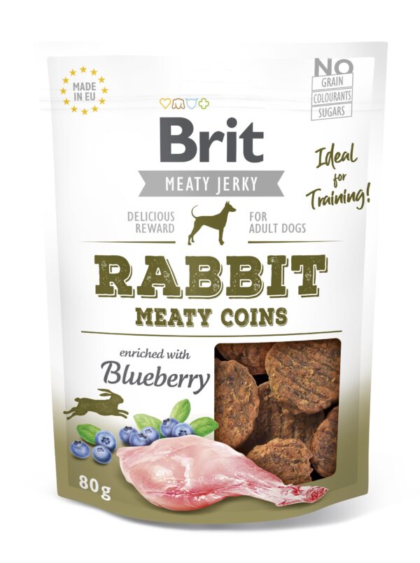 Brit Jerky Rabbit Meaty Coins Snack 80g
