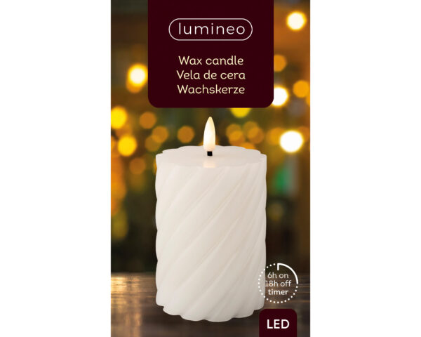 Küünal LED d7,5x h12,5cm soe valge, pat.