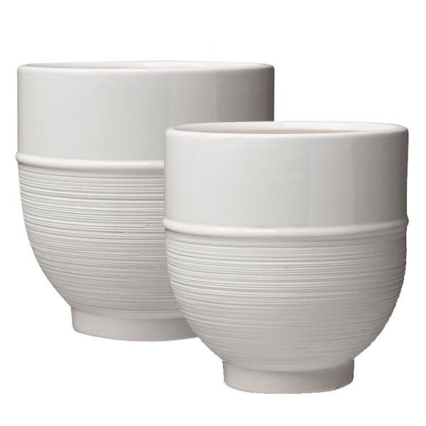 Toalillepott Linnea 17x18cm valge