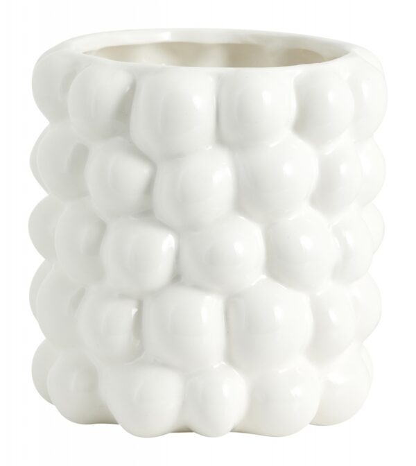 Lillepott CARNA Ø15,5x h15,5cm valge