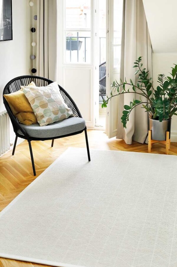 Kahepoolne vaip Narma Tali valge 140x200cm