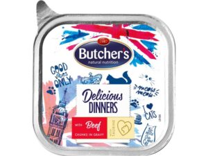 Butchers Delicious Dinners konserv kassile veiselihatükkidega, 100g