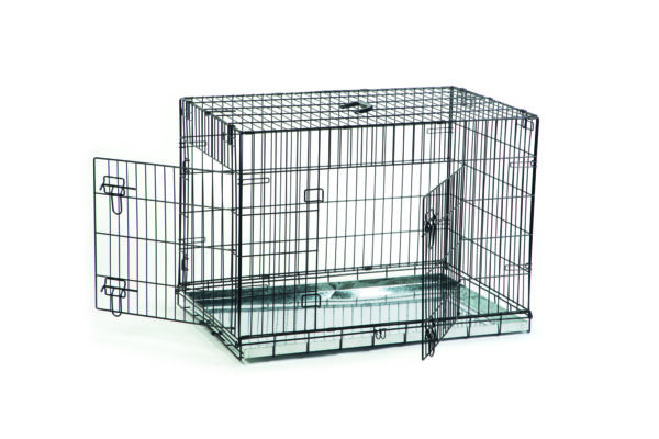 Beeztees koerapuur 89x60x66cm must 2-ukseline