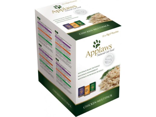 Applaws kassi märgtoit kana 12x70g