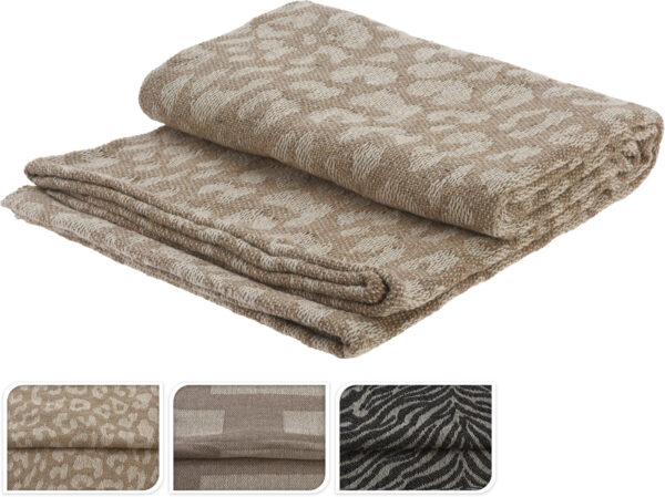 Pleed erinevad mustrid 130x160cm, 1tk