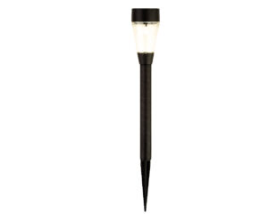 Solarvalgusti must 32cm soe valge