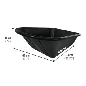 Aiakäru plastikust kastiga 95L Pretul