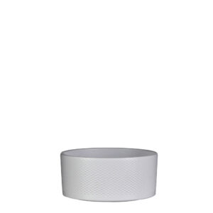 Lillepott Era reljeefne Ø22x h10cm valge