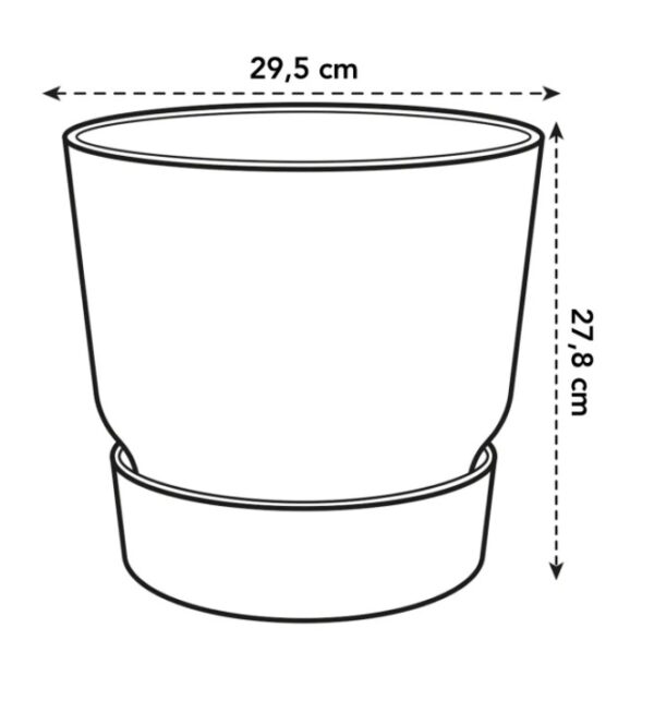 Lillepott Greenville Ø29,5x h27,8cm hall