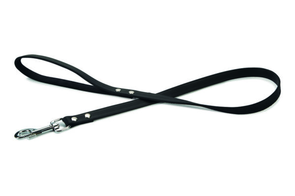 Beeztees jalutusrihm koerale 100x1,8cm must nahk