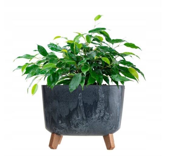 Lillepott Gracia jalgadel 39x39x h27cm antratsiit