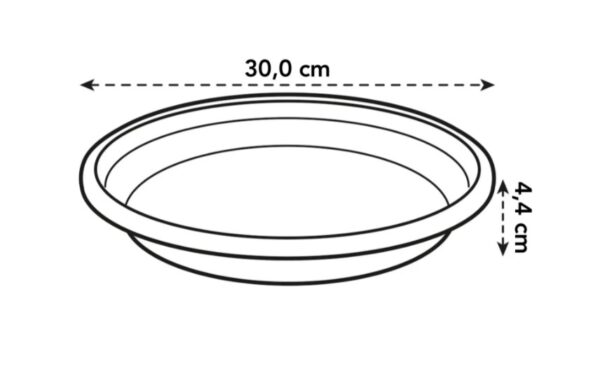 Istutuspoti alus universaalne Ø30cm terrakota