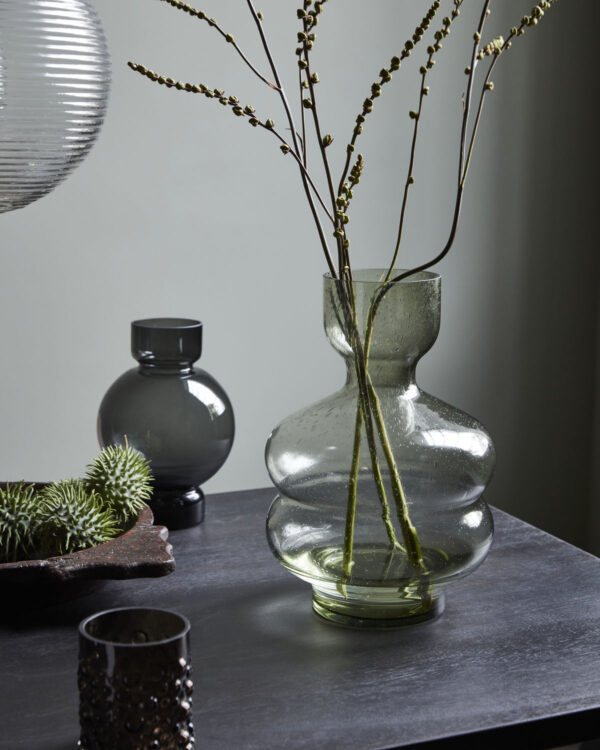 Vaas Organi roheline d24x h35cm klaasist