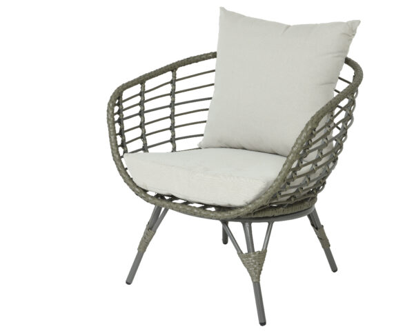 Aiamööbli Evora Wicker komplekt 145x75x83cm oliiviroheline