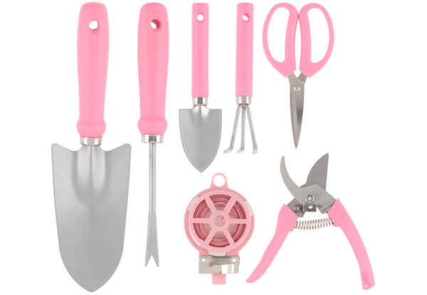 Aiatööriistade komplekt roosa 7-osaline