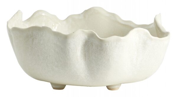 Kauss Kauai h14cm, d35cm valge