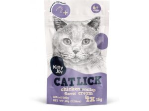 Kassimaius Kitty Joy Cat Lick kana ja kammkarbiga 4x15g