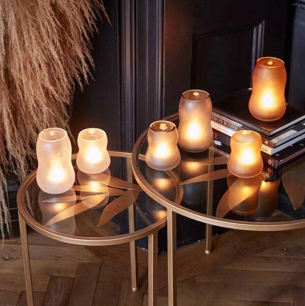 Küünlahoidja Fayen valge  10cm