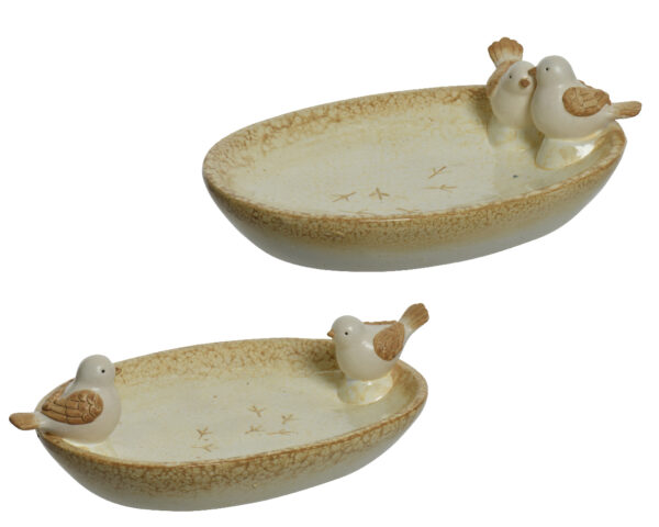 Linnu joogialus 15,5x25x h7,5cm pruun,erinevad