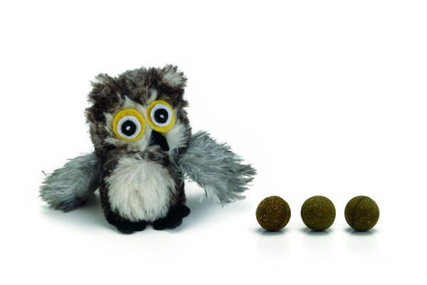 Beeztees mänguasi kassile öökull 9,5cm plüüsist