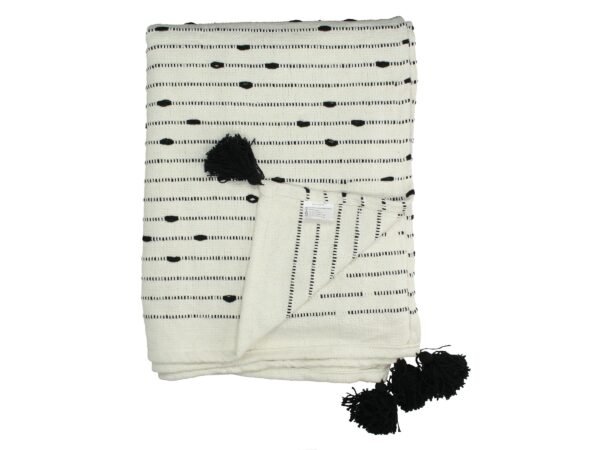 Pleed täpid 130x170cm must