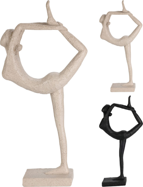 Deko joogat tegev naine 15x6x31cm, erinevad