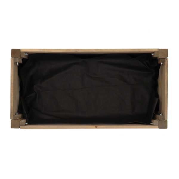 Taimekast jalgadel 78,2x40x h78,6cm pruun (kaasas kangas)