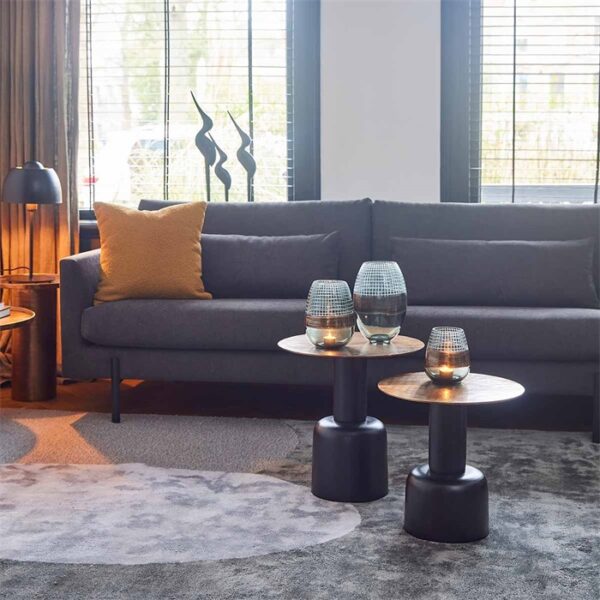 Küünlahoidja Fin suitsuhall 13x15cm