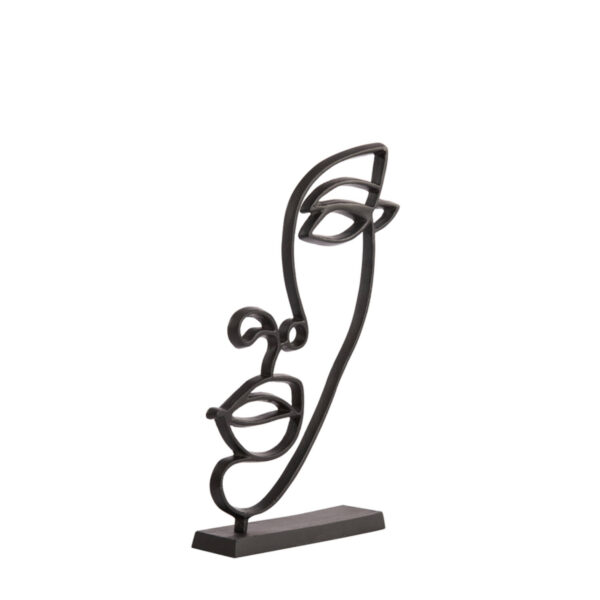 Dekoratsioon nägu 26x8x51cm must