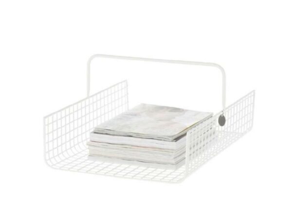Riverdale ajakirjahoidja Wire valge L