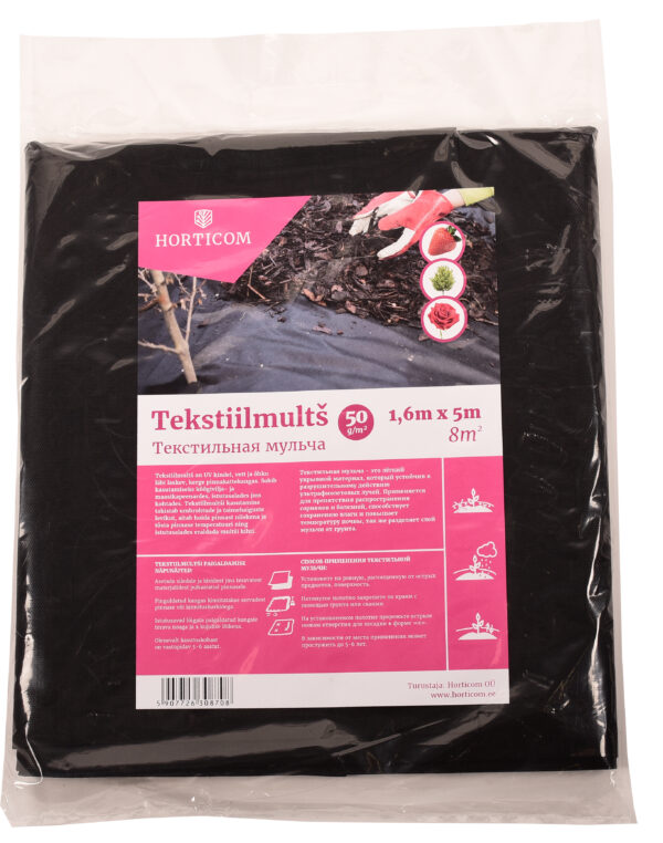 Tekstiilmults Horticom 50g/m2 1,6 x 5m 8